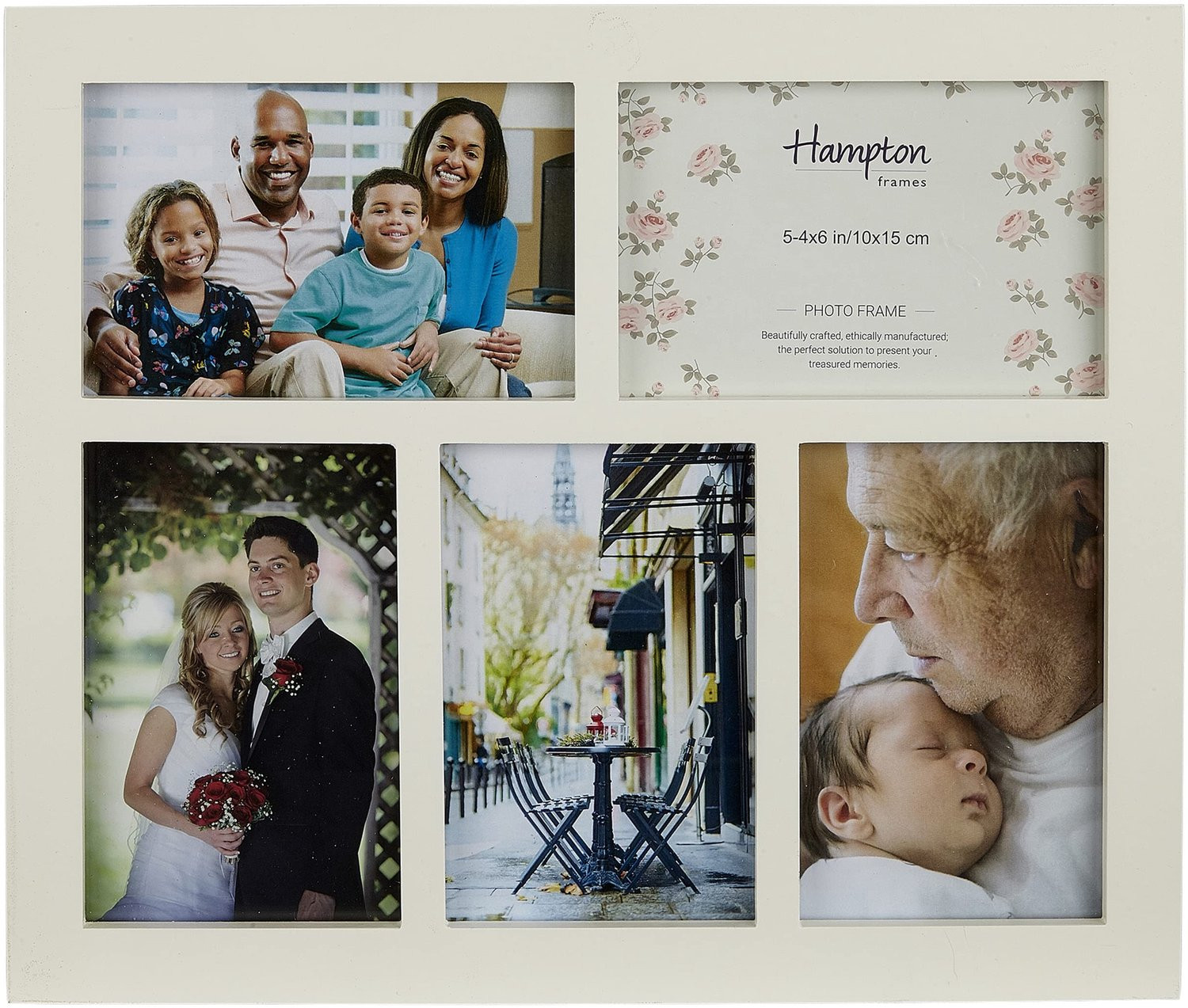 Multi Foto Lijsten met 5 openingen - Wit