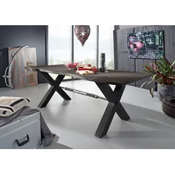 Esstisch Akazie 260x100x76 grau lackiert IRON LABEL #119