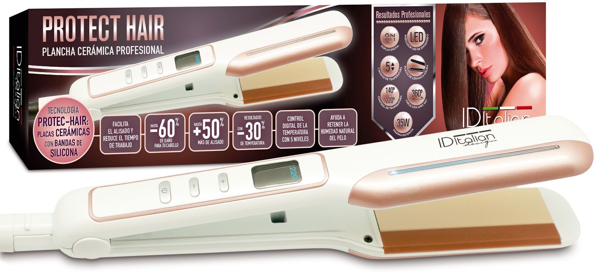 Italian Design Protect Hair Lisseur   blanc - Refurbished