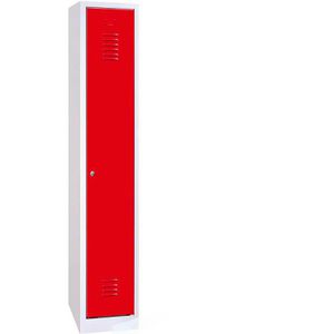 G-Office Spind WRC/1.1830, rot, 1 Abteil, mit Zylinderschloss, 30 x 180 cm