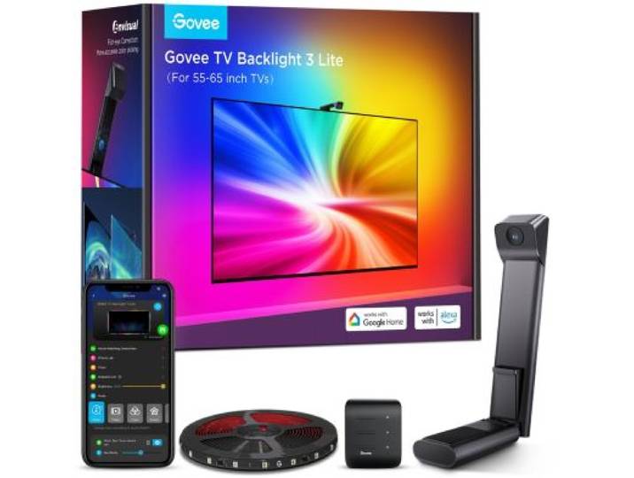 Govee - Bandeau Led Retroéclairage Led Tv Avec Camera 55 65