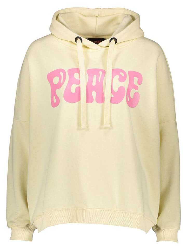 miss goodlife Hoodie "Peace" in Hellgelb - XS