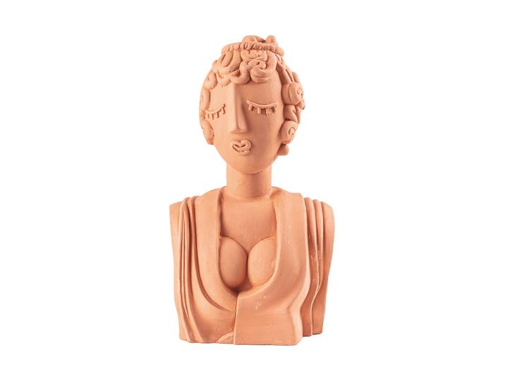 In- & Outdoor Design Büste „Magna Graecia Poppea“ Terracotta Seletti