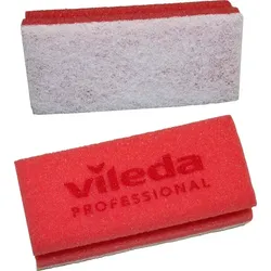 Putzschwamm Vileda kratzfrei rot gründliches reinigen ohne zu kratzen, 7x15 cm