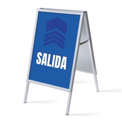 SHOWDOWN Displays Showdown Kundenstopper - DIN A1 - Komplett-Set - Salida Spanisch - Blau/Schwarz
