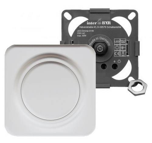 InterBär 8149-008.01 Möbeleinbau-Dimmer Weiß