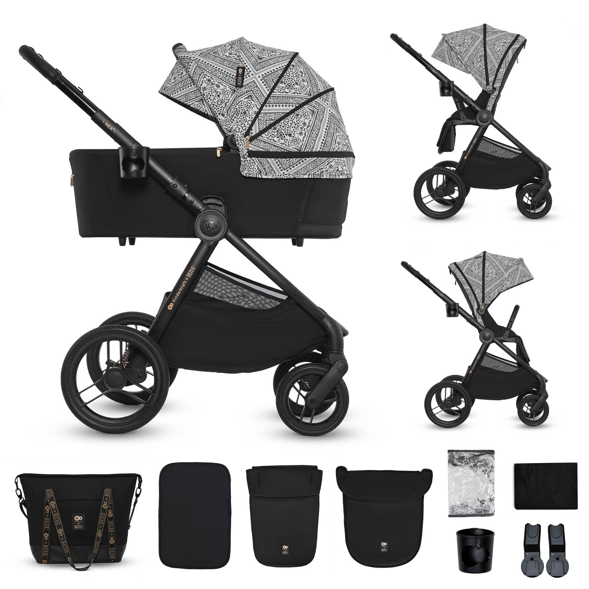 Kinderkraft Kinderwagen 2in1 Nea / Kombikinderwagen, Kinderkraft:Lunar Black