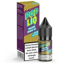 PopLiq Traube Minze V2 NicSalt Liquid 10ml / 20mg