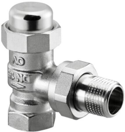 OV Combi LR à visser PN 10, nickelé, d'angle DN 20, 3/4 ; Oventrop (1027566)