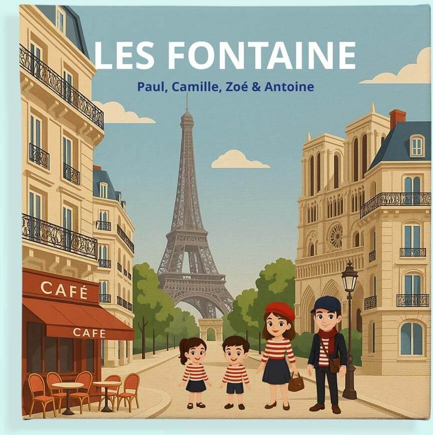 Ocadeau Tableau famille à Paris