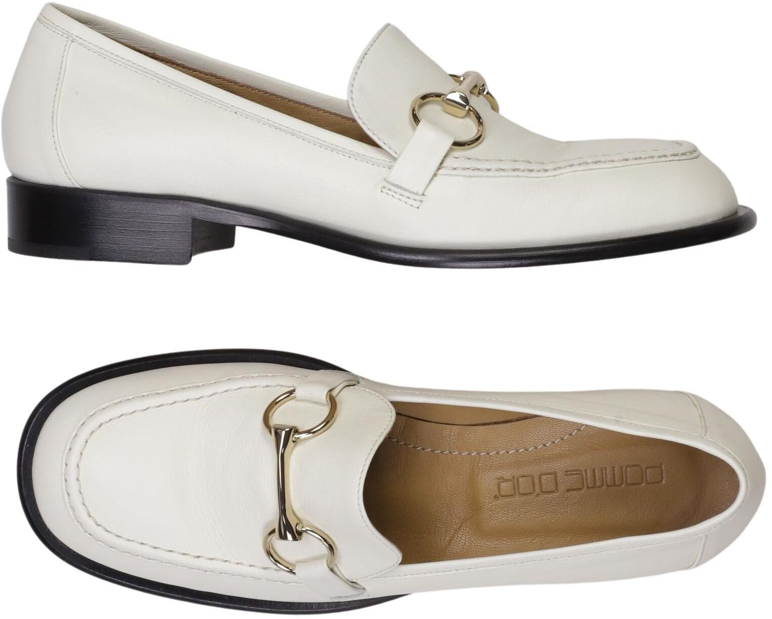 Pomme DOR Damen Halbschuh, Weiß, Gr. EU 38, Leder - Second Hand
