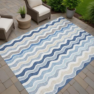 Addison Rugs Machine Washable Indoor/ Outdoor Funky Stripe Chantille Rug