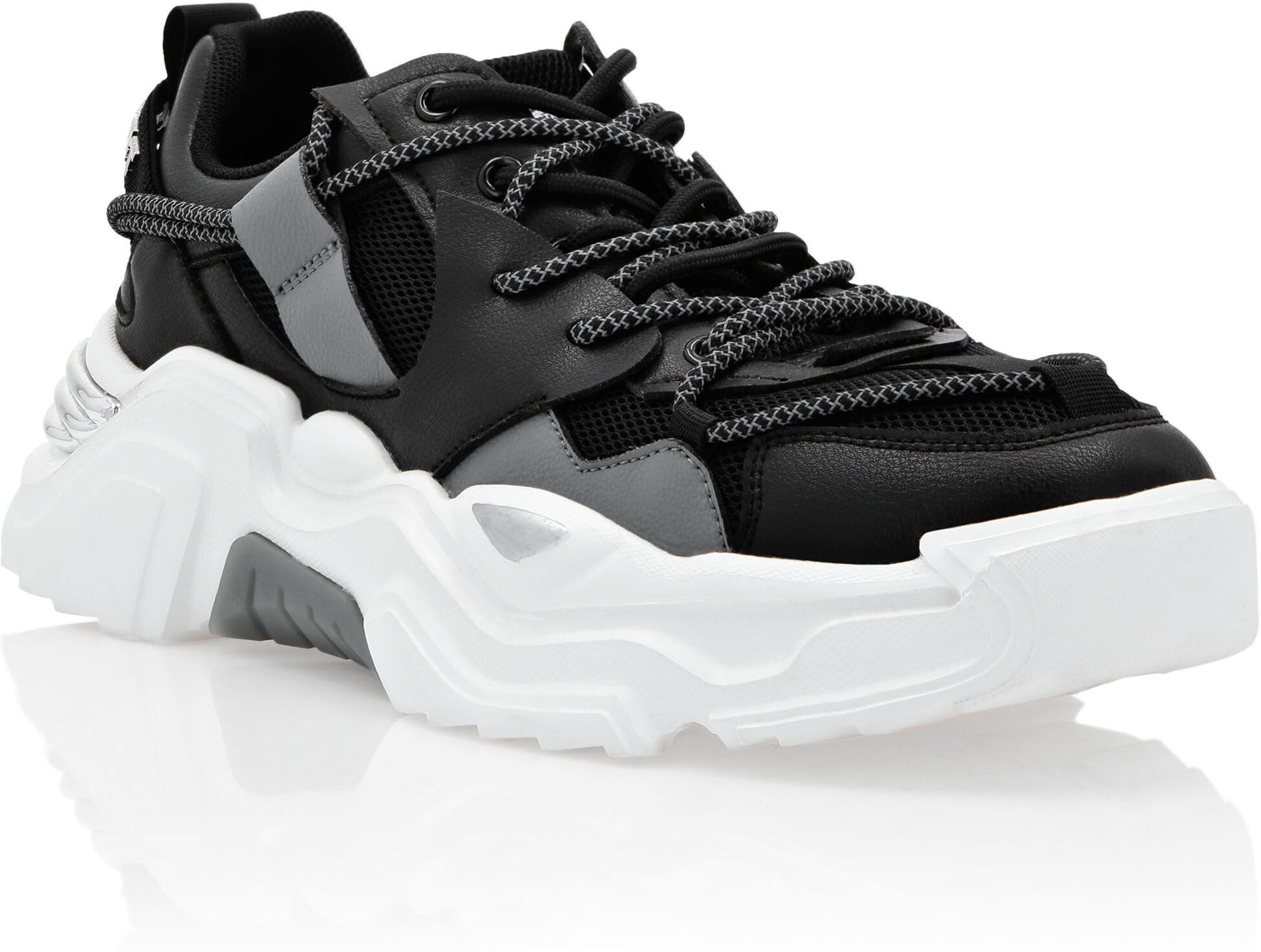 Sneaker PLEIN SPORT "Running-Sneaker", Damen, Gr. 41, Normalschaft, schwarz (02, schwarz), Schuhe Sneaker