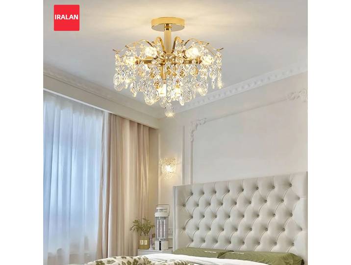 Plafonniers français luxe cristal suspension pour le salon LED Lustre intérieur décoration de la maison suspension