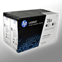2 HP Toner CF226XD 26X Doppelpack schwarz