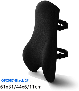 Healfit Counter Comfortable Lumbar Back Support Cushion, Breathable Lumbar Pillow For Office Chair, Recliner Chair Support black