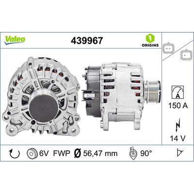 VALEO Generator NEW ORIGINAL PART 439967 für DACIA