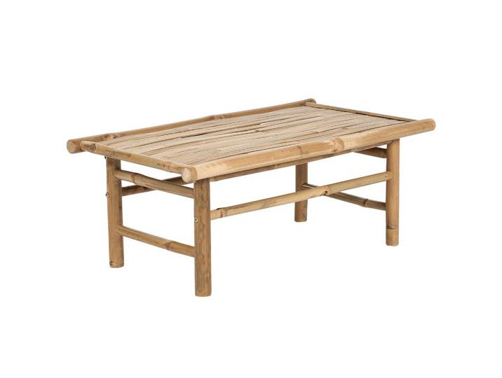 GARTEN Beistelltisch Bambusholz hellbraun 80/45 cm Todi