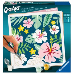 Ravensburger Beschäftigung - CreArt Exotic Plants - Malen nach Zahlen