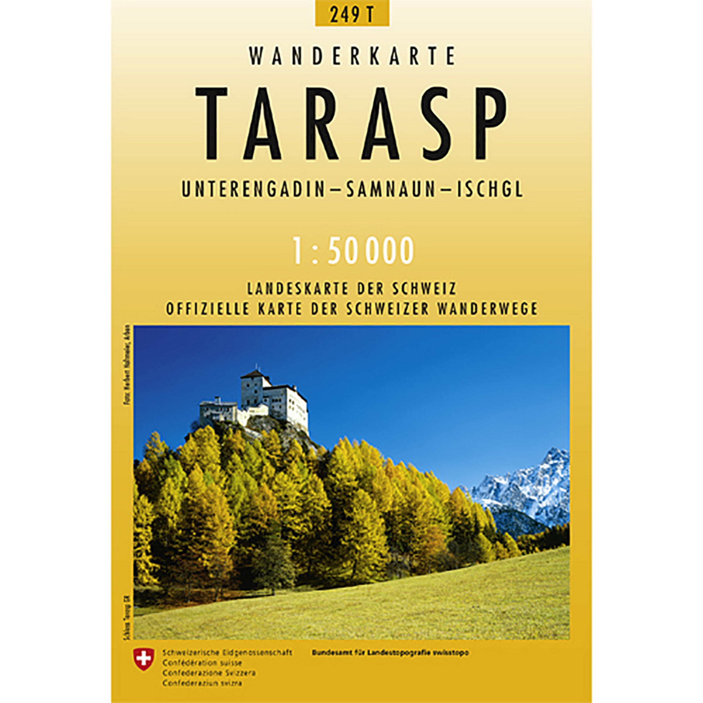 Swisstopo Tarasp 249T Wanderkarte 1:50 000 Topografische Karten