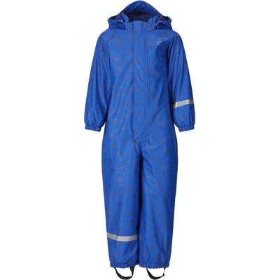 Regenanzug ZIGZAG "Zing", Kinder, Gr. 104, blau, 100% Polyester, bedruckt, Sportanzüge Regenanzug, in wasserfester Qualität