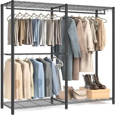 No "Freestanding Wardrobe Closet - 15.8""D x 47.2""W x 70.9""H"