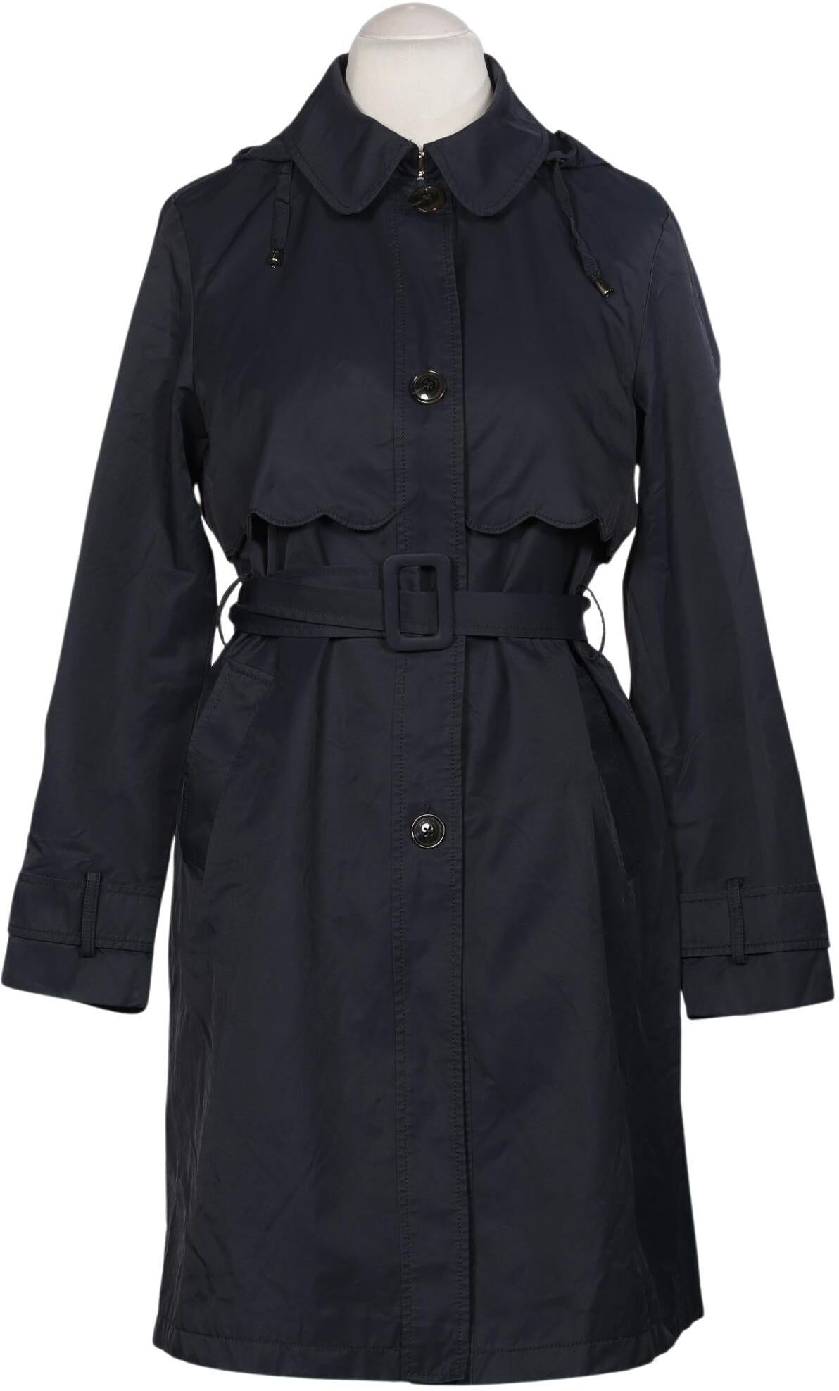 kate spade Damen Mantel, Marineblau, Gr. M, Baumwolle / Synthetik - Second Hand
