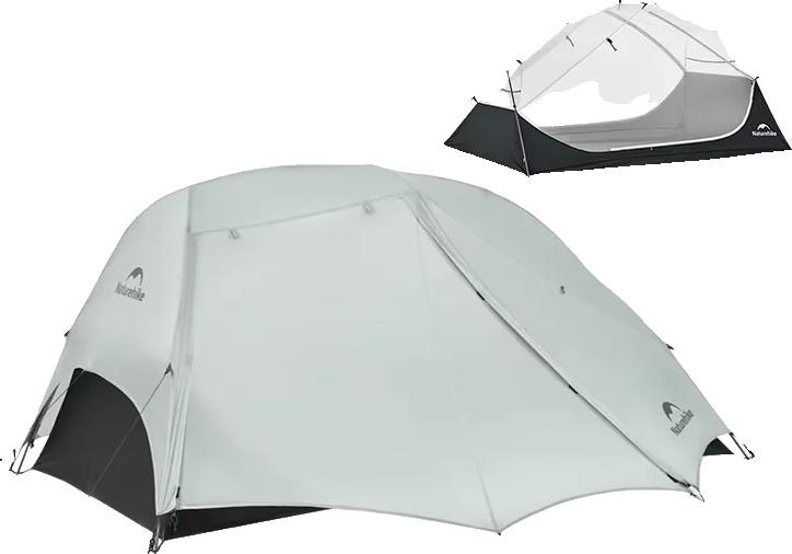 Trekkingzelt, ultraleichtes Design, wasserdichte Eigenschaft, Grau
