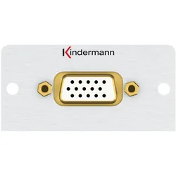 Kindermann, Zubehör Elektroinstallation, Konnect 50 alu - Modulares Faceplate-Snap-In