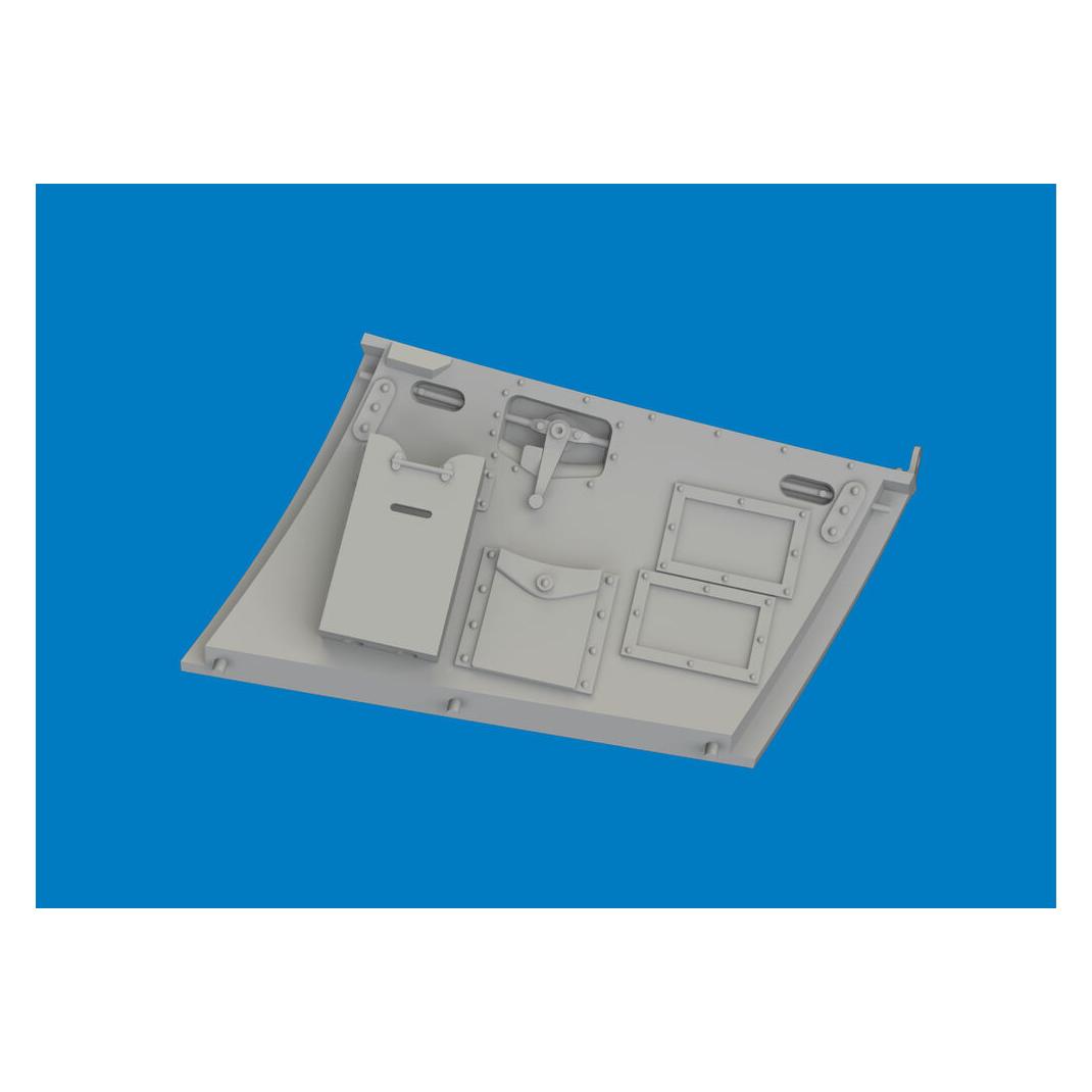 Eduard Hurricane Mk.II cockpit door PRINT for Revell (632209)