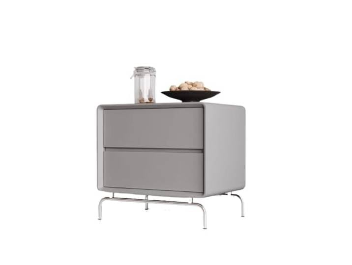 YCCHAH Bett mit Stauraum Massivholz-Nachttisch, Kreativer Schlafzimmer-Nachttisch, Hauptschlafzimmer, Kleiner Beistelltisch, Nachttisch Desktop(4)