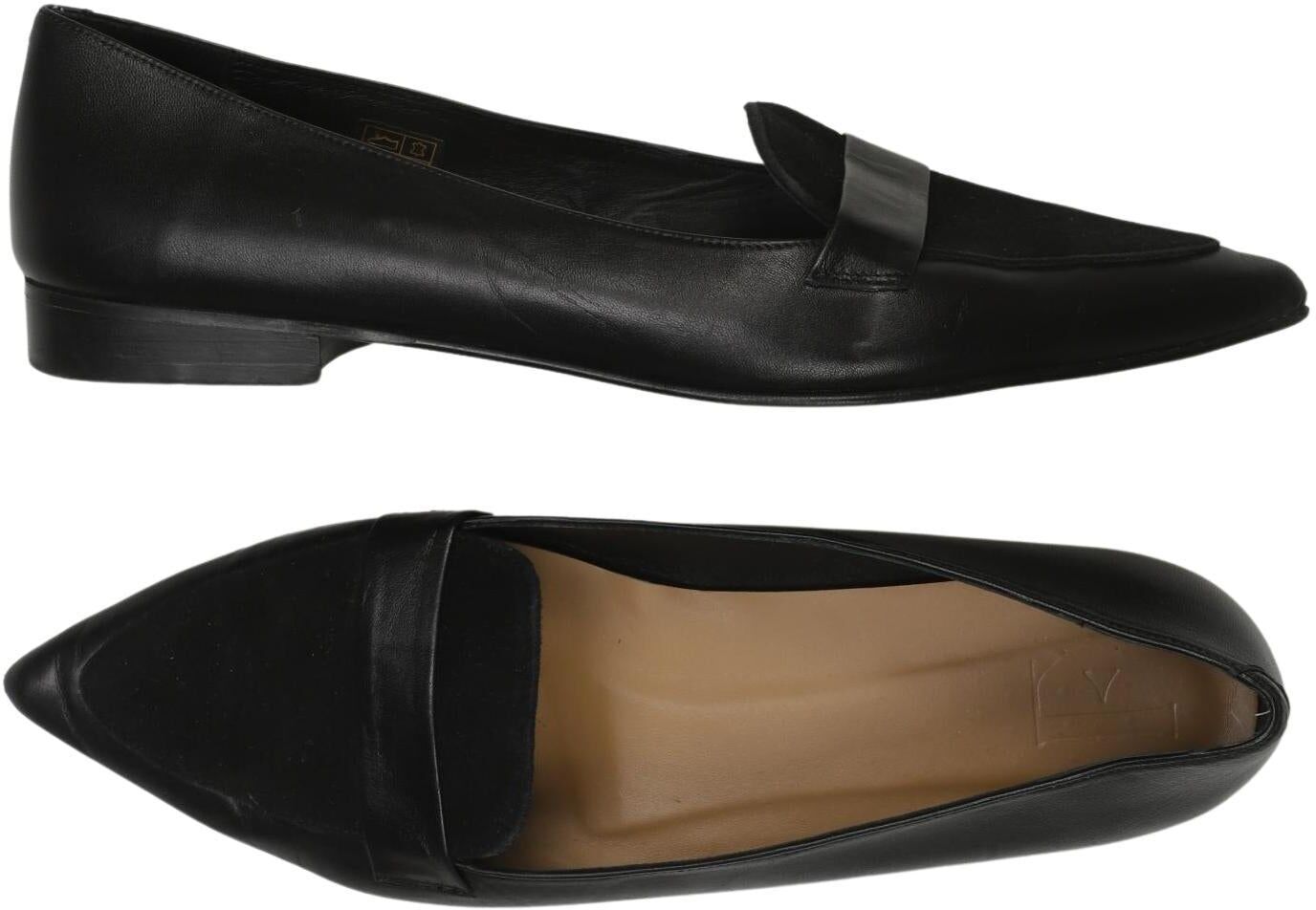Flattered Damen Halbschuh, Schwarz, Gr. EU 40, Leder - Second Hand