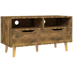 vidaXL TV-Schrank Räuchereiche 90x40x48,5 cm Holzwerkstoff