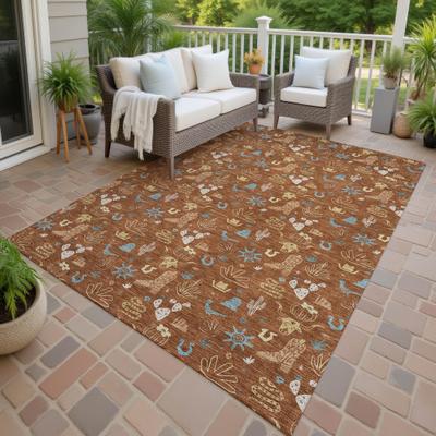 Addison Rugs Machine Washable Indoor/ Outdoor Cowboy Ranch Chantille Rug