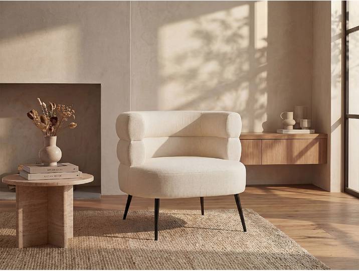 Sessel - Stoff - Beige - CAMEDO