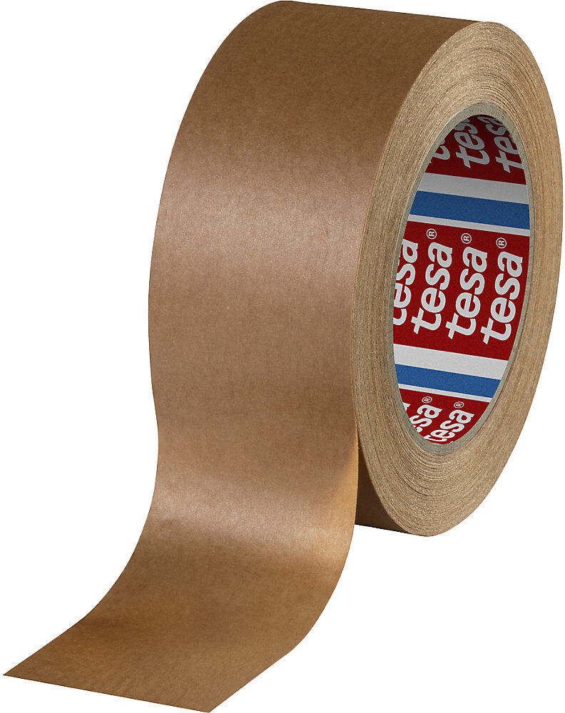 Papier-Packband, tesa® 60408, VE 24 Rollen, braun, Bandbreite 75 mm tesa
