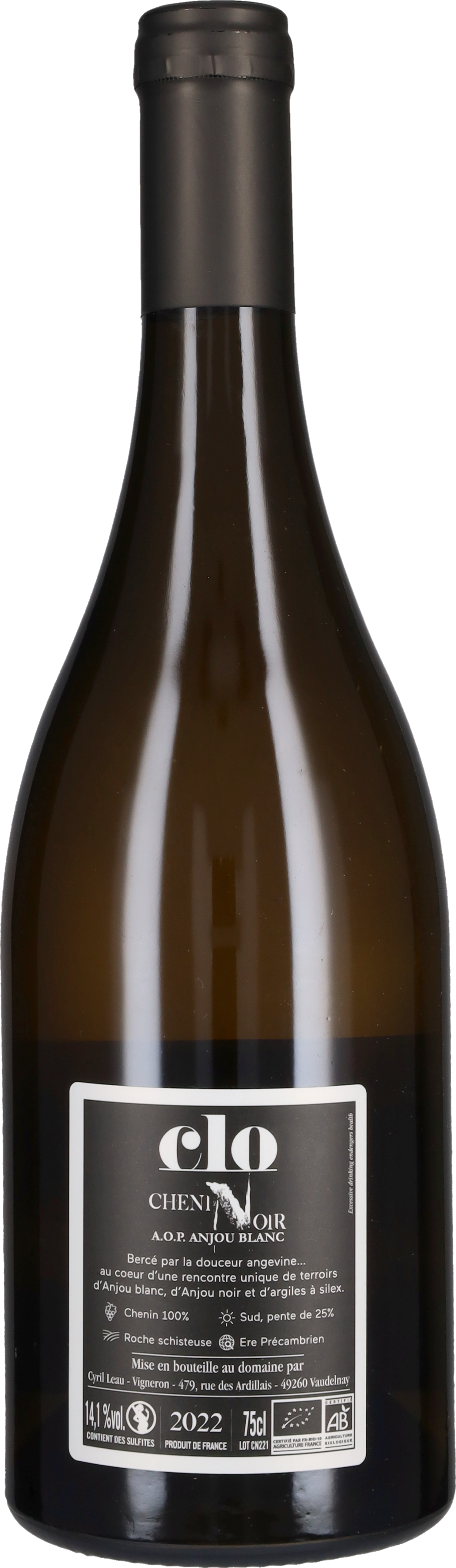 Anjou Blanc 'Chenin Noir' Domaine Clo 2022