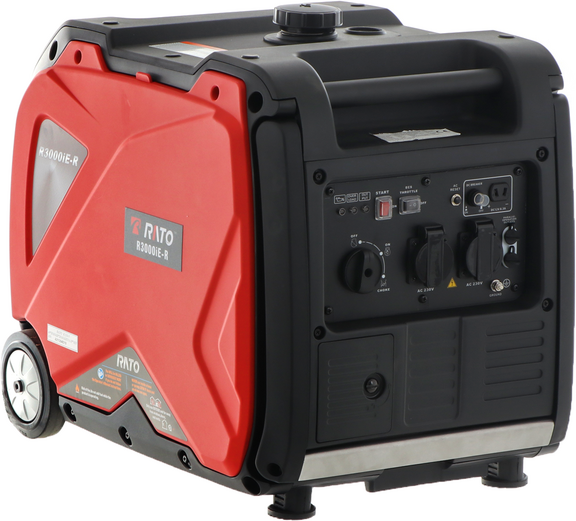 Rato R3000iE-R - Groupe électrogène à inverter version sur roues 3.5 kW - Continu 3.2 kW Monophasé