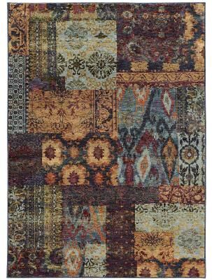Style Haven Adalynn Patchwork Ikat Area Rug