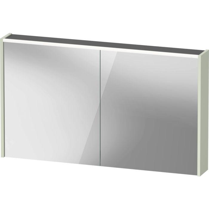 Duravit D-Code Spiegelschrank Verspiegelt DC71080HHHH0000 1200x700x148, Blassgrün Matt, Steckdose, LED Beleuchtung