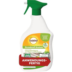 Solabiol Grundstoff Essig, anwendungsfertig, gegen Unkraut auf Wegen, Plätzen & Terrassen, 100 m², 1 Liter