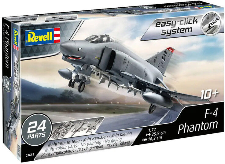 Maquette F-4 Phantom Easy Click Echelle 1:72 Level 2 - Revell