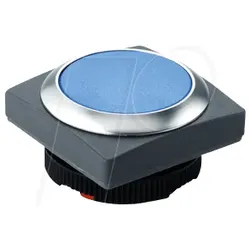 RAFI 38.89.52 - FS+ 22 - Drucktaster - quadrat, metall, bl, bel
