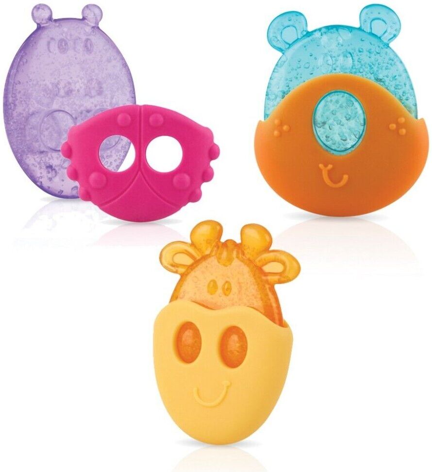 Massaggia gengive Nuby ID647 Ice Gel con cover removibile Assortito