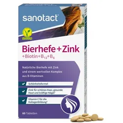 SANOTACT Bierhefe+Zink Tabletten 30 g