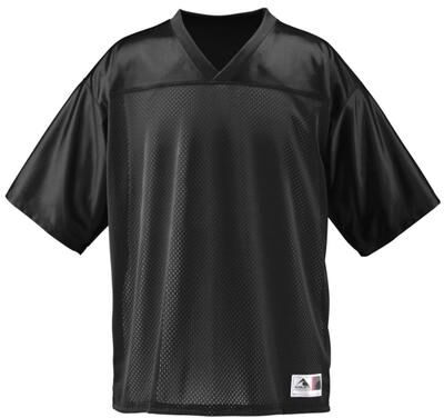 Augusta Sportswear 257 Athletic Stadium Replica Jersey T-Shirt in Black size Small   Polyester Mesh