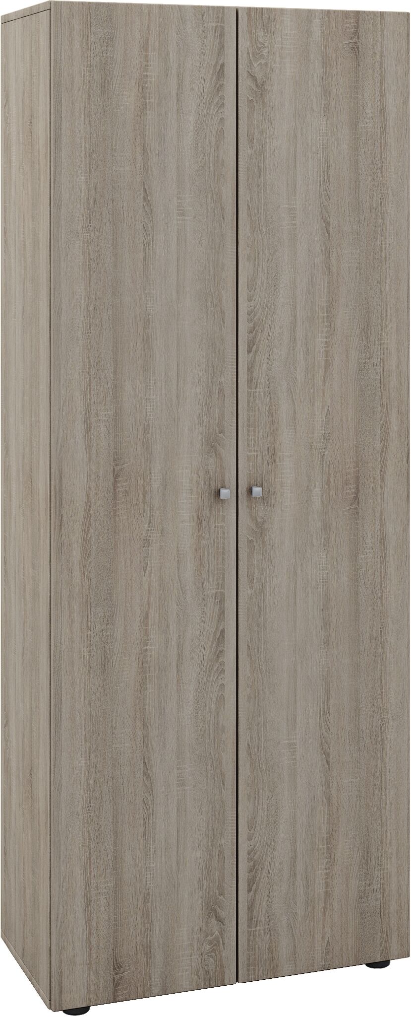 Kleiderschrank VCM "Kleiderschrank Jugendschrank Vandol Drehtüren", braun (sonoma, eiche), B:70cm T:40cm, Obermaterial: 100% Holz Wood., Schränke, Kleiderschrank