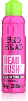 Tigi Head Rush Super Shine Spray spray para cabelo brilhante e macio 200 ml. Head Rush Super Shine Spray