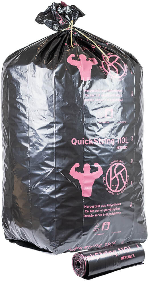 aXpel Sperrgutsäcke mit OKS-Signet 110ltr. grau-opak