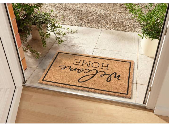 Paillasson coco Classic Welcome Home 75 x 45cm Beige